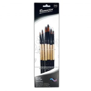 Bomeijia Paint Brush – 6 Pcs Set (Round / Mix)